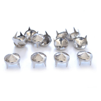 Neel Blue Pack Of 50 Silver Low Cone Punk Studs Hand Pressed Rivets9mm from B&Q