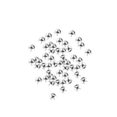 Neel Blue Pack Of 50 Silver High Cone Punk Studs Hand Press Rivet6.5mm from B&Q
