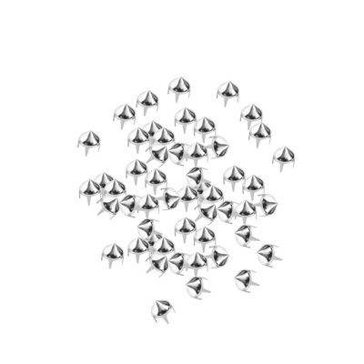 Neel Blue Pack Of 50 Silver High Cone Punk Studs Hand Press Rivet8mm from B&Q