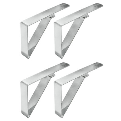 B&Q -  4Pcs Plain Tablecloth Clips Stainless Steel Table Cloth Clamps