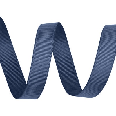 Neel Blue Grosgrain RibbonNavy10mm X 10 Metres from B&Q