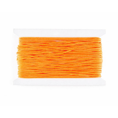 B&Q -  Orange Nylon Cord 1.2mm Braided Rope10 Metres