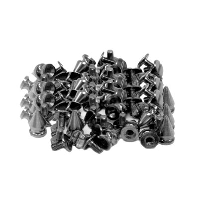 Neel Blue Gunmetal Black Cone Shaped Studs Long Punk Spike Rivets Studs7mm X 13mm50Pcs from B&Q