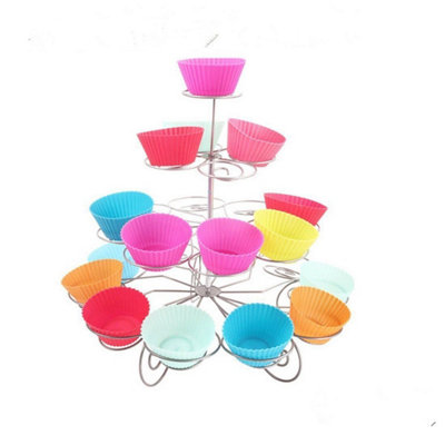 B&Q -  4 Tier Metal Cupcake StandCupcake Holder For Party Table Decoration