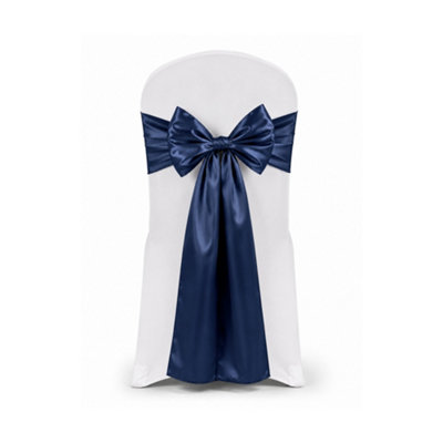B&Q -  7" X 108" Navy Satin Chair SahesPack Of 1
