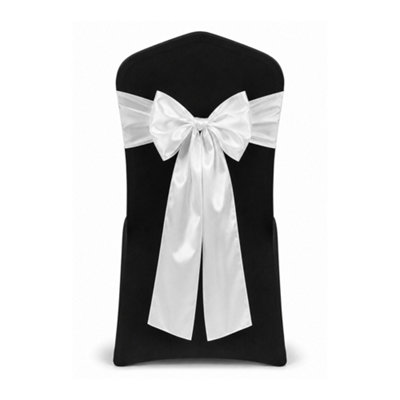 B&Q -  7" X 108" White Satin Chair SahesPack Of 1