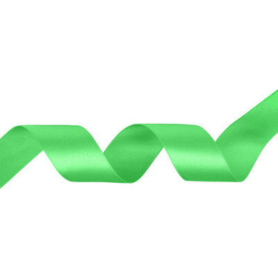 Neel Blue 50mm Classic Green Double Sided Satin Polyester Ribbon Roll25 Metres from B&Q