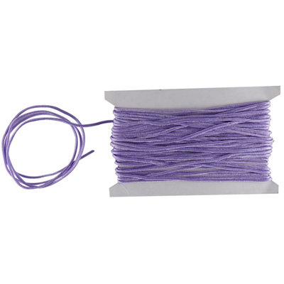 B&Q -  Light Purple Nylon Cord 1.2mm Braided Rope10 Metres