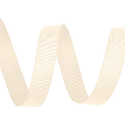 B&Q -  Grosgrain RibbonCream10mm X 10 Metres