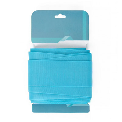 Neel Blue Grosgrain RibbonTurquoise38mm X 10 Metres from B&Q
