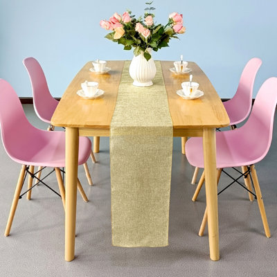 Trimming Shop Hessian Table Runners - Champagne - Image 3