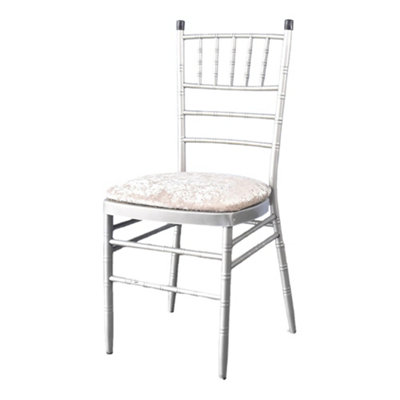 Neel Blue Blush Pink Velvet Chair Seat Pad CoverPack Of 1 from B&Q