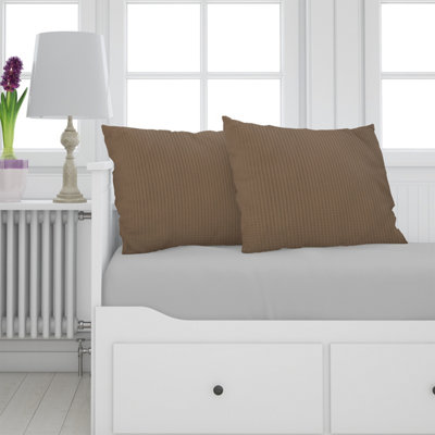 Neel Blue Set Of 2 Square Cushion CoversBrown Crushed Velvet Pillow Case45Cm X 45Cm from B&Q
