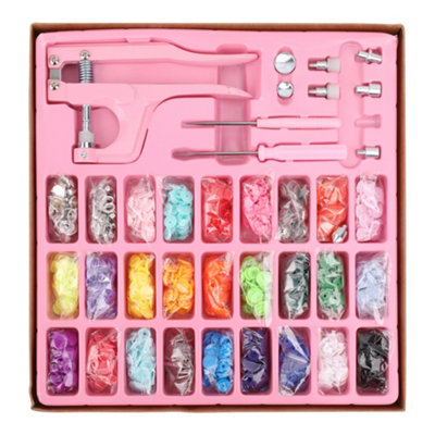 Neel Blue 270 Kam Snap Button Sets With Pink Snaps Pliers SetPlastic T5 Snap & Plier from B&Q