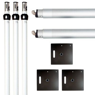 B&Q -  6Ft X 10Ft Pipe And Drape Set Heavy Duty Photography Backdrop Stand Kit For Stage Decoration3X6M