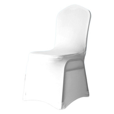 Neel Blue White Wing Style Chair Covers For WeddingPack Of 10 from B&Q