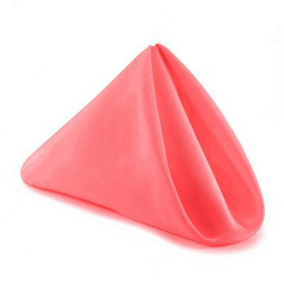 B&Q -  Dusty Rose Cotton Polyester Napkins With Hemmed Edges20 InchPack Of 10