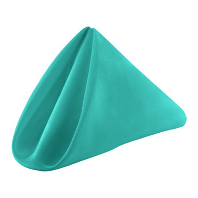 B&Q -  20 Inch Turquoise Polyester Table NapkinsReusableWrinkle-Resistant50X50Cm10Pcs