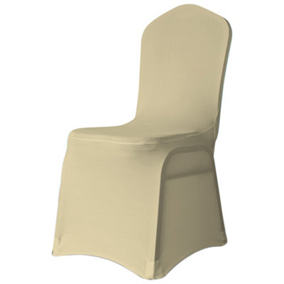 Neel Blue 10Pcs Spandex Chair Cover Front Flat Slipcovers Removable WashableChampagne from B&Q