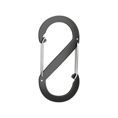Neel Blue S Carabiner Keyring ClipSmall Dual Spring Opening Keychain Clip Locking HookBlack 5Pcs from B&Q