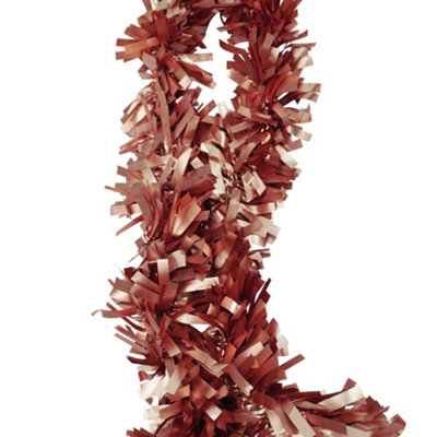 Neel Blue 2M X 9Cm Soft & Bright Christmas Tinsel Garland For Xmas Tree & Home DecorationsRose Pink from B&Q