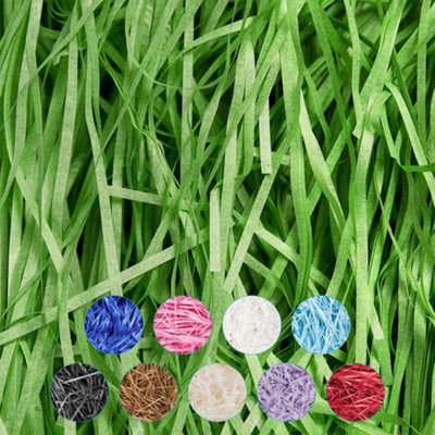 Neel Blue Green Shredded Tissue PaperDecorative Gift Packaging Hamper Filler200G from B&Q