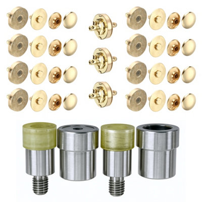 Neel Blue 10 Sets Magnetic Snap Clasp With Die Set14mmGold from B&Q