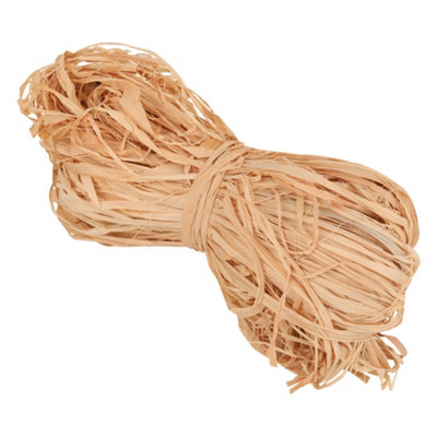 Neel Blue Natural Thick Raffia Ribbon Twine50G from B&Q