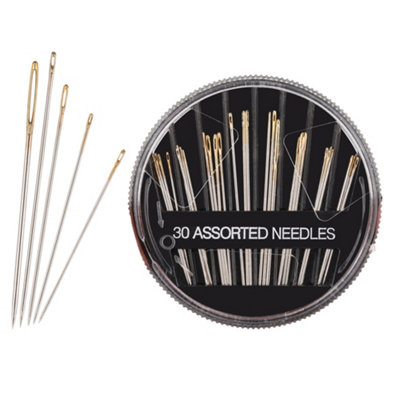 Neel Blue 30 Assorted Hand Sewing Needles Set from B&Q