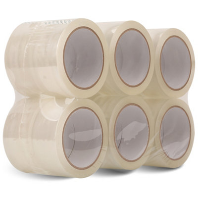 B&Q -  Pack Of 12 Clear Bopp Packing Tape48mm X 66 Meters