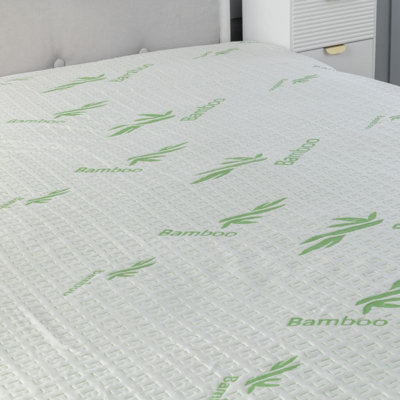 Bamboo Waterproof Mattress Protector Soft Touch 40Cm Deep Pocket