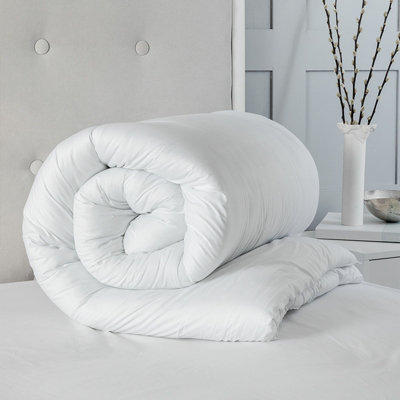 Winter 13.5 Tog Microfibre Soft Like Down Duvet + 2 Pillows With Non Allergenic Hollowfibre Filling from B&Q