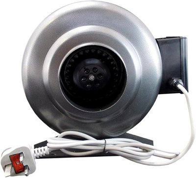 Airtech-Uk Inline Duct Centrifugal Extractor Ventilation Fan Steel Body315mm from B&Q