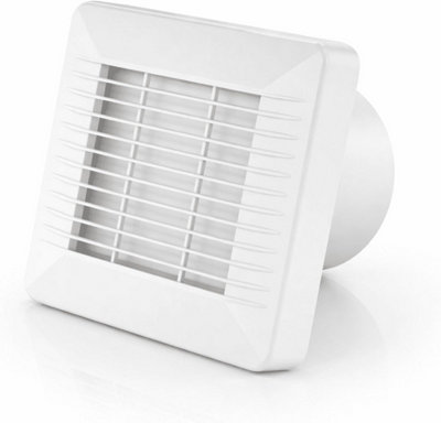 AirTech-UK Khg-100T-100mm Bathroom Extractor Fan With Adjustable Timer from B&Q