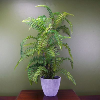 Leaf Artificial Fern Tree Plant In Decorative Planter Botanik 70Cm