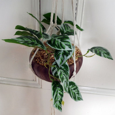 Leaf Hanging Artificial Plant Realistic With Planter Botanik from B&Q