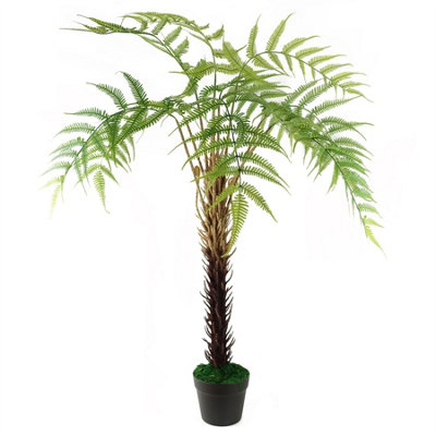 Leaf Artificial Fern Tree With Realistic Fern Fronds By Botanik from B&Q