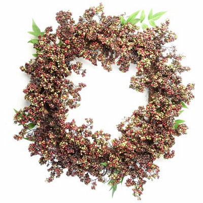 B&Q -  Artificial Hanging Black Berry Wreath Botanik - Image 7