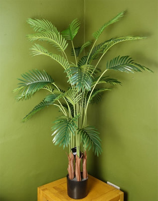 Botanik Artificial Areca Palm Tree 5ft Green - Image 4