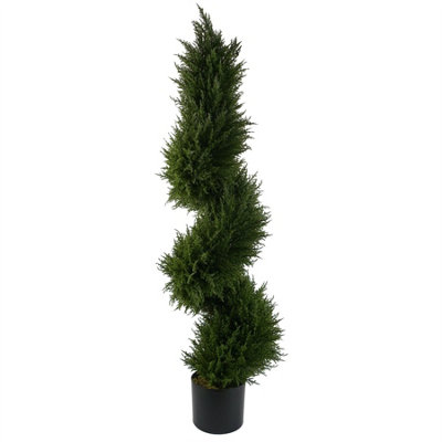 Leaf Sprial Tree Artificial Topiary 120Cm  Cypress Botanik from B&Q