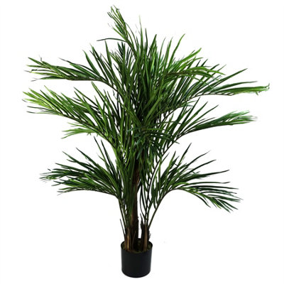 Leaf Areca Palm Artificial Tree 130Cm Realistic Plant By Botanik from B&Q