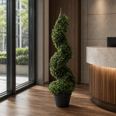 Botanik Artificial Tree - Spiral Topiary Tower - 3ft - Image 6