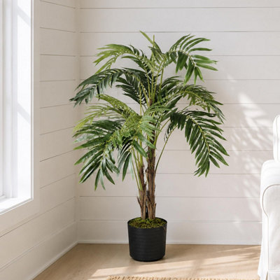 B&Q -  Artificial 120Cm Premium Palm Tree With Pot