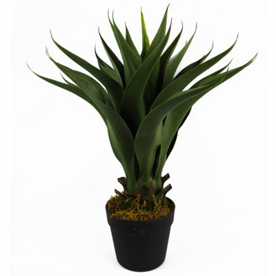 Leaf Artificial Yukka Tropical House Plant Plastic Pot 55Cm Faux House Plants Botanik from B&Q