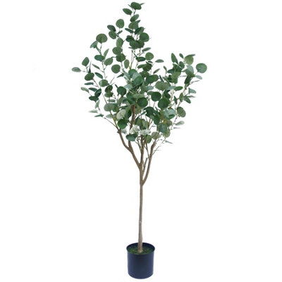 Leaf Unisex Green Artificial Eucalyptus Tree Premium In 150Cm - Image 9