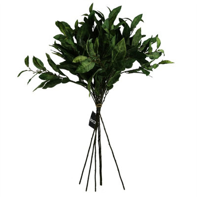 Leaf Unisex Green Pack Of 6 X 90Cm Artificial Ficus Foliage Stem In | Size: 6 X 90 Cm - Image 6