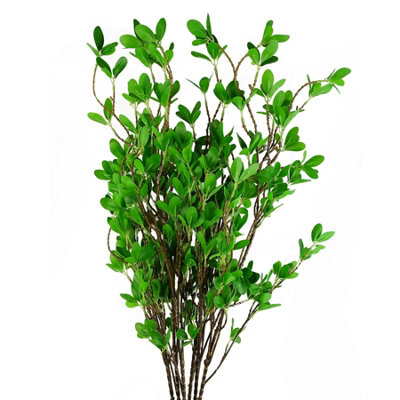 Leaf Unisex Green Pack Of 6 X 100Cm Artificial Mini Ficus Stem In | Size: 6 X 100 Cm - Image 8