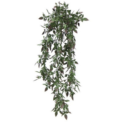 Leaf Hanging Uv And Fire Resistant Artificial Angel Plant 76Cm from B&Q