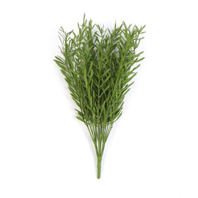 Leaf Fire Resistant Artificial Foliage Grass Stem 40Cm