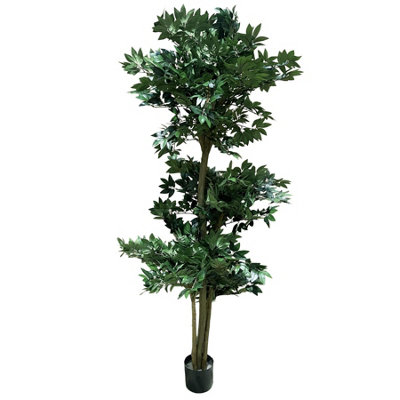 B&Q -  180Cm Fire Retardant Lychee Ball Tree With 3774 Leaves And Natural Trunk